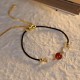 Red Agate Cat Eye Confidence Bracelet Red Agate Cat Eye Confidence Bracelet