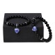 Black Onyx Crystal Stone Love Heart Protection Couple Bracelet Black Onyx Crystal Stone Love Heart Protection Couple Bracelet
