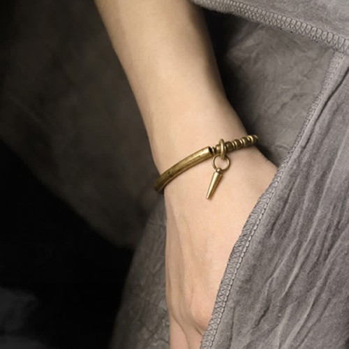 Lava Rock Copper Balance Cuff Bangle
