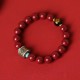 925 Silver Buddha Cinnabar Om Mani Padme Hum Bracelet 925 Silver Buddha Cinnabar Om Mani Padme Hum Bracelet