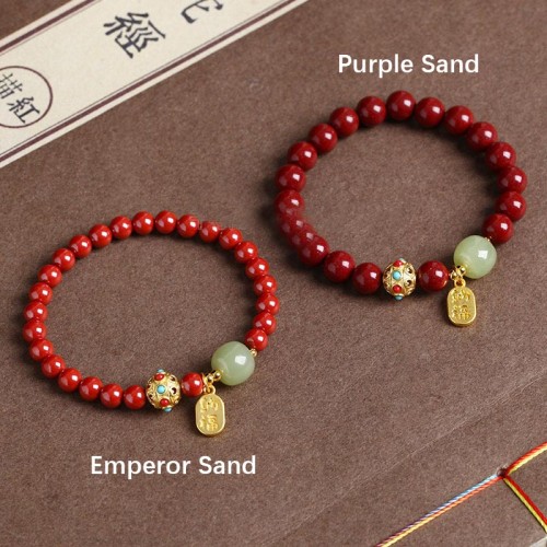 Cinnabar Green Aventurine Fortune Bracelet