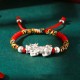 999 Silver PiXiu Wealth King Kong Knot Kids Bracelet 999 Silver PiXiu Wealth King Kong Knot Kids Bracelet