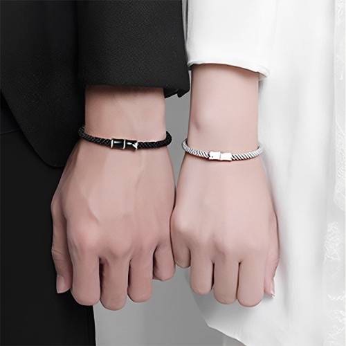 Bamboo Pattern Healing Couple Rope Bracelet