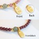Strawberry Quartz Garnet Jade Fortune Healing Bracelet Strawberry Quartz Garnet Jade Fortune Healing Bracelet