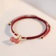 Strawberry Quartz Amethyst Green Phantom Positive Bracelet