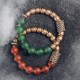 Tibetan Red & Green Agate Copper Confidence Bracelet Tibetan Red & Green Agate Copper Confidence Bracelet