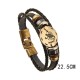 12 Constellations Hematite Leather Bracelet 12 Constellations Hematite Leather Bracelet