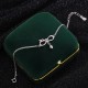 Year of the Dragon 999 Sterling Silver Zircon Knot Charm Bracelet Year of the Dragon 999 Sterling Silver Zircon Knot Charm Bracelet