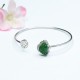 925 Sterling Silver Laughing Buddha Jade Luck Bangle 925 Sterling Silver Laughing Buddha Jade Luck Bangle