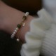 Natural Pearl Hetian Jade Happiness Wisdom Bracelet