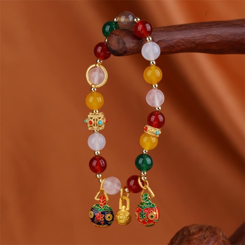 Gold Swallowing Beast Agate Crystal Success Bracelet Gold Swallowing Beast Agate Crystal Success Bracelet