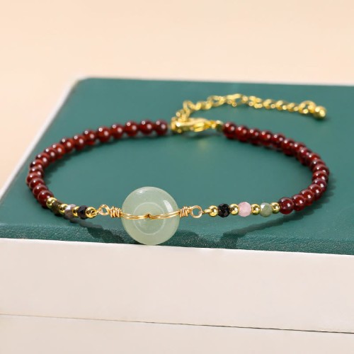 Garnet Peace Buckle Calm Bracelet Garnet Peace Buckle Calm Bracelet