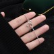 Year of the Dragon 999 Sterling Silver Zircon Knot Charm Bracelet Year of the Dragon 999 Sterling Silver Zircon Knot Charm Bracelet