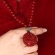 Dragon Cinnabar Hetian Jade Wealth Necklace Dragon Cinnabar Hetian Jade Wealth Necklace