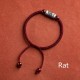 925 Silver 12 Chinese Zodiac Cinnabar String Bracelet 925 Silver 12 Chinese Zodiac Cinnabar String Bracelet