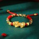 999 Silver PiXiu Wealth King Kong Knot Kids Bracelet 999 Silver PiXiu Wealth King Kong Knot Kids Bracelet