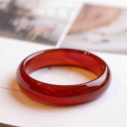Natural Red Agate Confidence Bangle Natural Red Agate Confidence Bangle