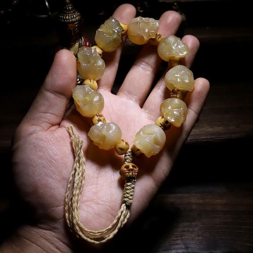 Handmade Tibetan Sheep Horn Yak Bone Luck Bracelet Handmade Tibetan Sheep Horn Yak Bone Luck Bracelet