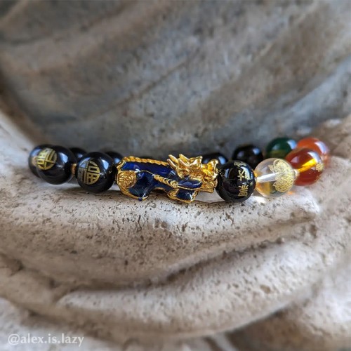 Color-Changing Pixiu Obsidian Luck Bracelet