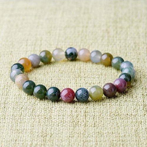 India Agate Beads Luck Yoga Bracelet