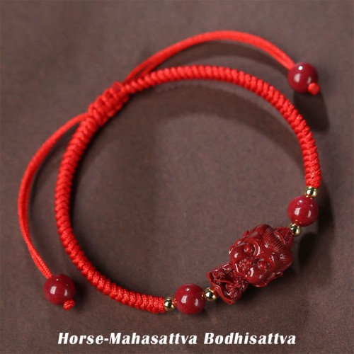 Chinese Zodiac Buddha Cinnabar Amulet Bracelet Chinese Zodiac Buddha Cinnabar Amulet Bracelet