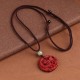 Dragon Cinnabar Hetian Jade Wealth Necklace Dragon Cinnabar Hetian Jade Wealth Necklace