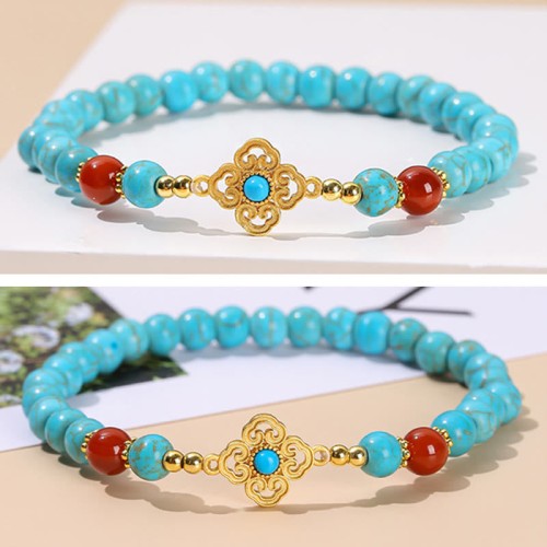 Turquoise Bead Protection Balance Bracelet Turquoise Bead Protection Balance Bracelet