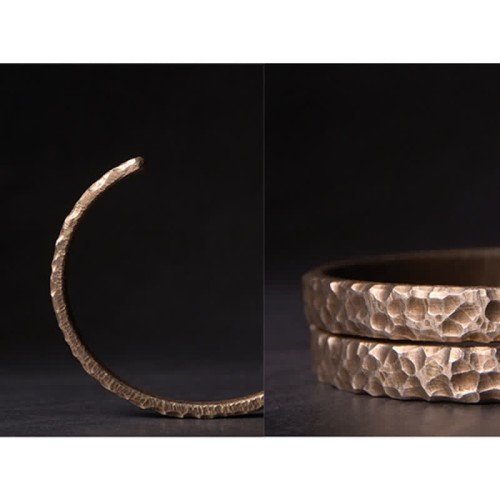 Lava Rock Copper Balance Cuff Bangle