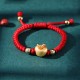 999 Sterling Silver Red Rope Kids Luck Bracelet 999 Sterling Silver Red Rope Kids Luck Bracelet