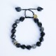Black Obsidian Glitter Stone Purification Bracelet Black Obsidian Glitter Stone Purification Bracelet