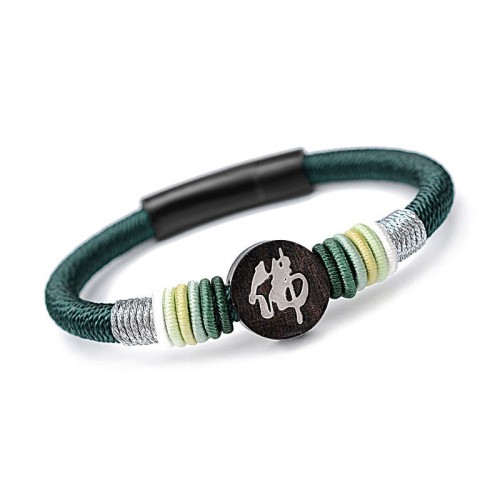 Buddha Ebony Handcrafted Rope Bracelet