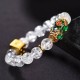 Color-Changing Pixiu White Crystal Wealth Bracelet