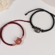 Silver Sheen Obsidian Strawberry Quartz Cat Bracelet Silver Sheen Obsidian Strawberry Quartz Cat Bracelet