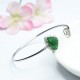 925 Sterling Silver Laughing Buddha Jade Luck Bangle 925 Sterling Silver Laughing Buddha Jade Luck Bangle