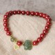 Dragon Year Cinnabar Hetian Jade Ruyi Bracelet Dragon Year Cinnabar Hetian Jade Ruyi Bracelet