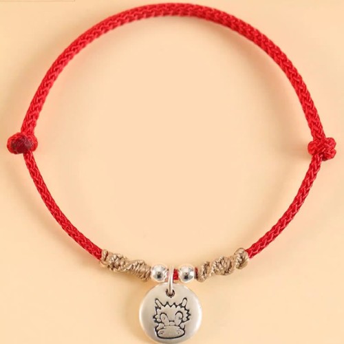 Handmade 999 Silver Year of the Dragon Luck Bracelet