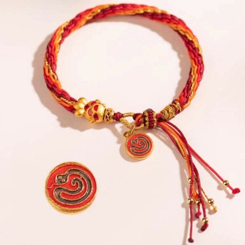 Chinese Zodiac Koi Fish Protection Reincarnation Knot Bracelet
