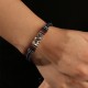 Sterling Silver Year of the Dragon Luck Rope Bracelet