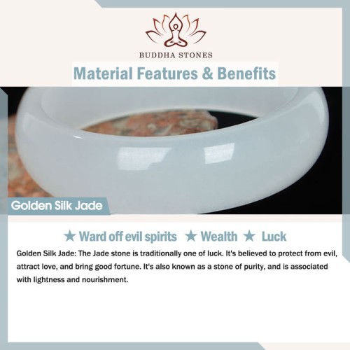 Golden Silk Jade Wealth Luck Bracelet Golden Silk Jade Wealth Luck Bracelet