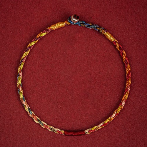 Handmade Five Color Thread Luck Bracelet Handmade Five Color Thread Luck Bracelet