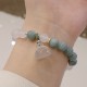 White Agate Jade Lotus Peace Buckle Protection Bracelet White Agate Jade Lotus Peace Buckle Protection Bracelet