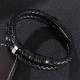 Layered Leather Weave Fortune Bracelet Layered Leather Weave Fortune Bracelet