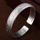 Tibetan Sanskrit White Copper Meditation Bracelet Tibetan Sanskrit White Copper Meditation Bracelet