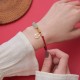 Jade Fu Character Charm Luck Red Rope Bracelet
