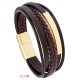 Simple Titanium Steel Leather Luck Bracelet Simple Titanium Steel Leather Luck Bracelet