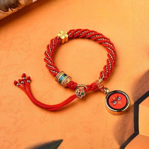 Tibetan Five God of Wealth Amulet Bracelet Tibetan Five God of Wealth Amulet Bracelet