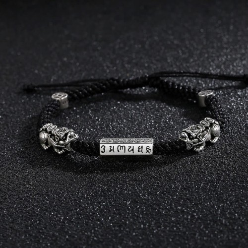 Double PiXiu Feng Shui Copper Coin Bracelet