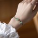 Plum Blossom Jade Prosperity Braided Bracelet