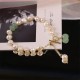 Pearl Green Strawberry Quartz Healing Bracelet