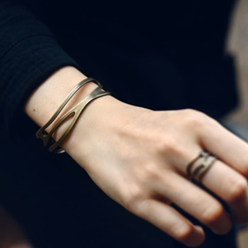 Vintage Copper Brass Wealth Cuff Vintage Copper Brass Wealth Cuff
